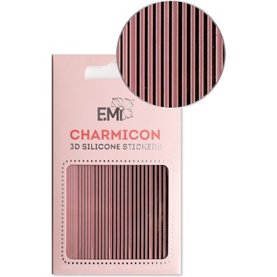 E.Mi Charmicon 3D Silicone Stickers 162 Lines Black samolepka – Zbozi.Blesk.cz