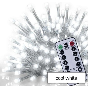 Emos D4CC02 300 LED rampouchy 5 m venkovní i vnitřní studená bílá ovladač programy časovač
