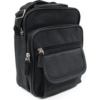 Čierna pánska praktická crossbody taška Edric