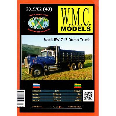 WMC Models Nákladní automobil Mack RW 719 sklápěč