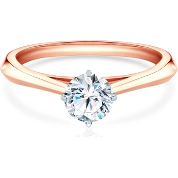 SAVICKI Годежен пръстен The Light: двуцветно злато, с лабораторен диамант