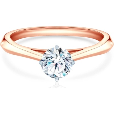 SAVICKI Годежен пръстен The Light: двуцветно злато, с лабораторен диамант