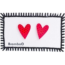 Bramboo náušnice Srdce 28781