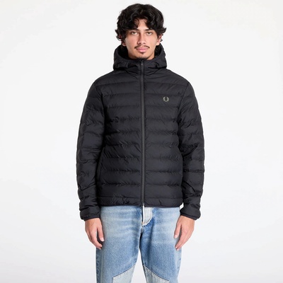 Fred Perry Hooded Insulated Jacket Black