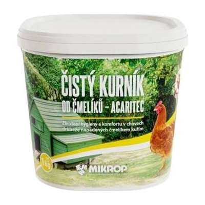 MIKROP Acaritec Čistý kurník od čmelíků 1 kg – Zbozi.Blesk.cz