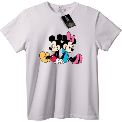 NOONEBRAND Тениска Mickey & Minnie - 4XL, White