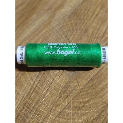 Polyesterové nitě Unipoly návin 100 m 617 Green turmaline dark