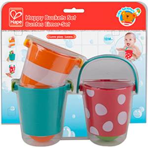 Hape Играчки за баня Hape - Шарени кофички (H0205)