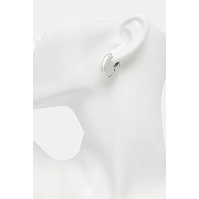 Tom Wood Сребърни обици Tom Wood Pebble Hoops Medium V1 (101340)