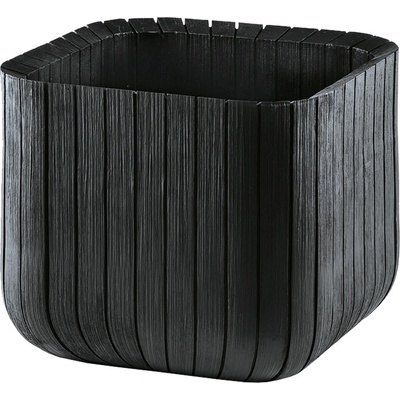 Keter Cube Planter M Květináč 30 x 30 x 30 cm antracit