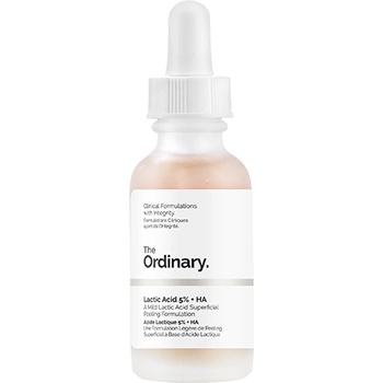 The Ordinary Lactic Acid 5% + HA изглаждащ ексфолиращ серум за жени 30 мл