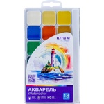 Kite Акварелни бои Kite Classic медени 18 цвята
