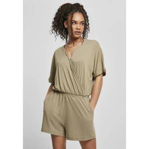 Urban classics Modal short sleeve romper - Green (Green Khaki)