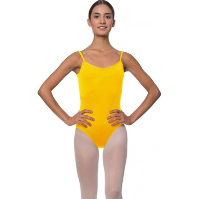 Lulli trikot na špagetové ramienka LUB217 žltý