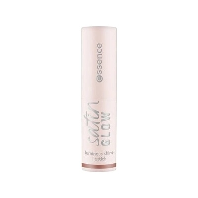 essence satin GLOW luminous shine lipstick rtěnka hnědá 3,5 g