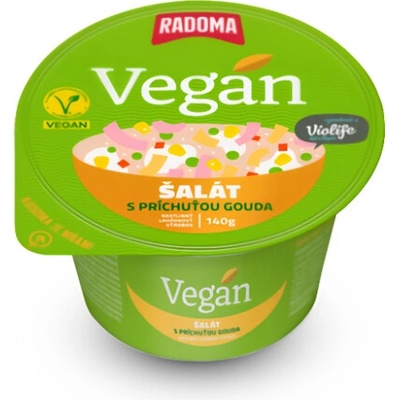 RADOMA Vegan šalát s príchuťou Violife Gouda 140 g – Zboží Dáma