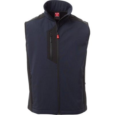 Payper CORK softshellová vesta Navy blue-Black