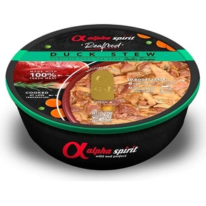 Alpha Spirit Real Food - Натурална яхния за кучета с 97% месо и зеленчуци, 280 гр