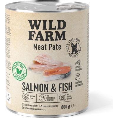 Wild Farm Pate Losos a ryba 800 g