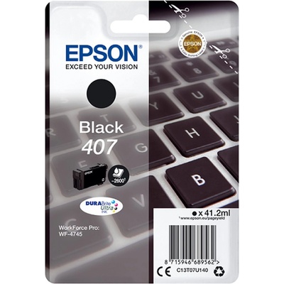 Epson 407 C13T07U140 черен (black) оригинална касета (C13T07U140)