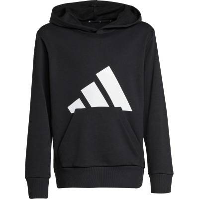 Adidas Детски суичър adidas Kid's Essentials Hoodie - Black / White - размер 152 (EU) (704-6485-0113)