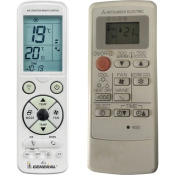 General Mitsubishi msz-hc25va, msz-hc35va, msz-hc35va, msz-hc35vab, msz-hc35vab - луксозно с подсветка дистанционно управление (msz-hc25va, msz-hc35va, msz-hc35va, msz-hc35vab, msz-hc35vab)