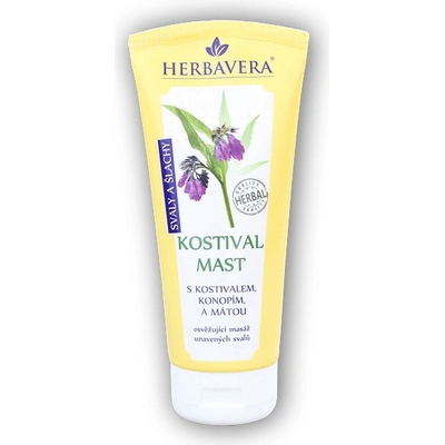 Herbavera kostivalová mast s konopím a mátou, 200 ml