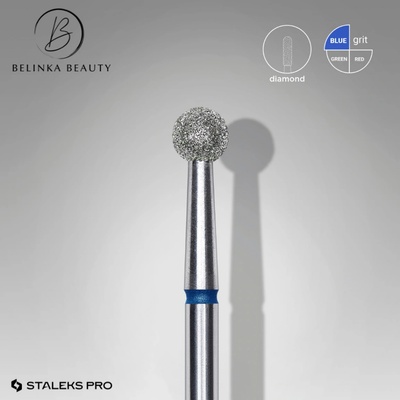 Staleks Expert Diamantový brúsny nadstavec ball blue 4mm FA01B040