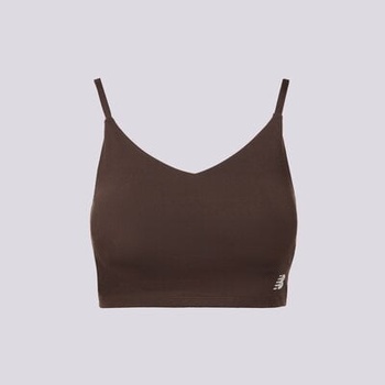 New Balance Топ Linear Heritage Soft Bra дамски Дрехи Тениски WB41030KCF Кафяв M (WB41030KCF)