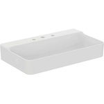 Ideal Standard Conca Ceram - Умивалник за монтаж върху плот 80x45 см, без преливник, с 3 отвора за смесител, бял T383001 (T383001)
