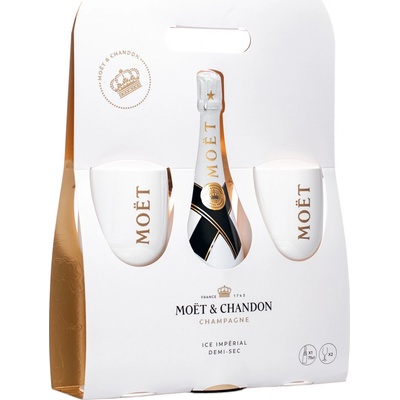 Moët & Chandon Ice Impérial Demi-Sec 12% 0,75 l (darčekové balenie 2 poháre)