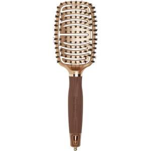 Olivia Garden Expert Care Flex Brush Boar Bristles Gold & Brown