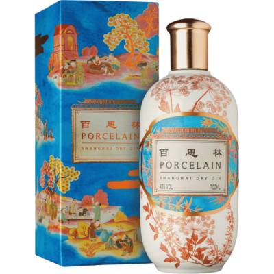 Porcelain Shanghai Dry Gin 43% 0,7 l (holá láhev)
