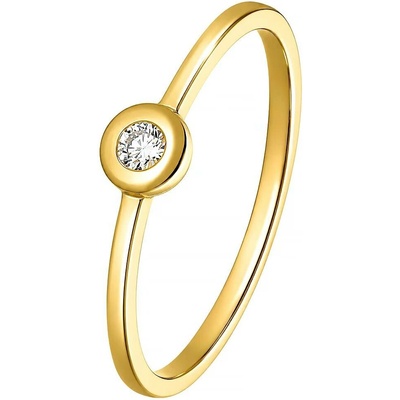 Zlaton Prsten žluté zlato s diamantem 000360202236