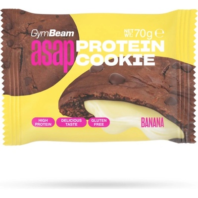GymBeam ASAP Protein Cookie trojitá čokoláda 10 x 70 g