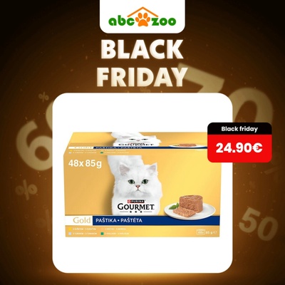 Gourmet Gold paštéty kura morka králik tuniak 48 x 85 g