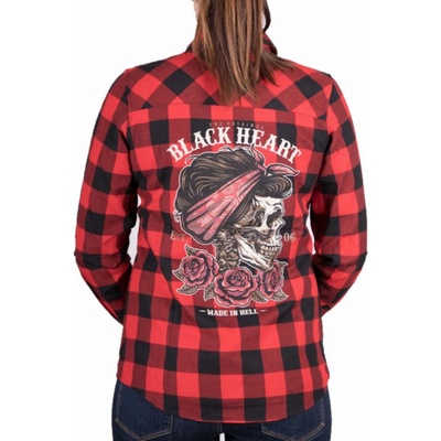 Black Heart Pin up skull