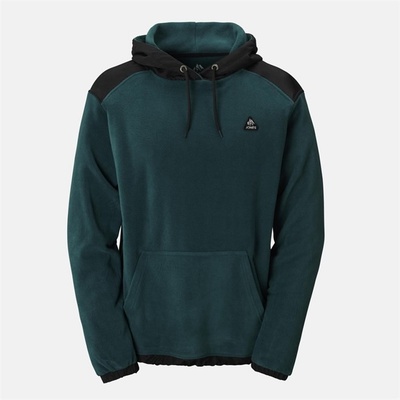 JONES mikina Rec Fleece Hoodie Pacific teal blue