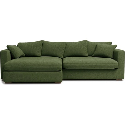 Scandic Тъмнозелен ъглов диван (ляв ъгъл) Comfy - Scandic (16741SN-Valentina 751)