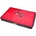Rogz Flat Podz XL Red Bone -Меко легло/дюшече за кучета 12x86x129 см. черно-червен с кокалче