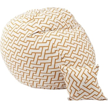 Image 1 of Pufrelax Комплект Барбарон и декоративна възглавница, 450л. Matusalem, Zappity Orange, Перящ се калъф, Подходящ за деца, Пълнеж с микс от мемори пяна и дунапрен, Гама Premium