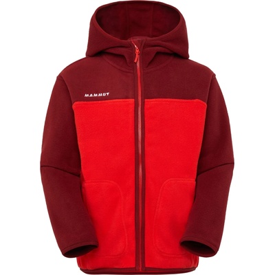 Mammut Детско поларено яке Mammut Kid's Waymarker Midlayer Hooded Jacket Fleece jacket - Mammut Red / Dark Mammut Red - размер 116 (EU) (703-6438-0312)