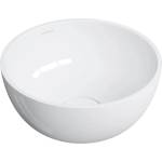 Omnires Lavoar pe blat Omnires Shell M+ finisaj alb lucios 35 cm (SHELL350UNBP)