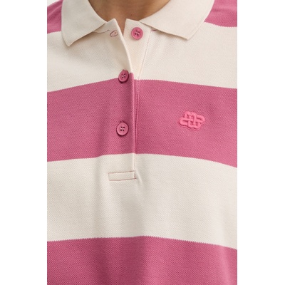 MUNTHE дамска памучна тениска с яка baelfire (261110026161)