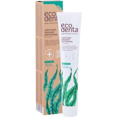 Ecodenta Organic Spirulina Whitening избелваща паста за зъби със спирулина 75 ml