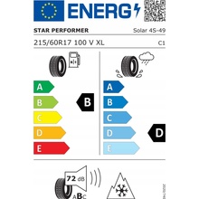 Star Performer Solar 4S 215/60 R17 100V