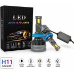  Комплект led крушки h8 / h9 / h11 - 12v-24v 60w 6500lm 6000k canbus без грешки