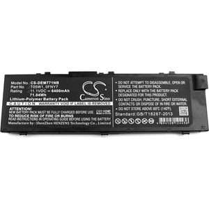 Cameron Sino Батерия за лаптоп DELL Precision 15 7000, Precision 7510, 7520 0FNY7 LiIon 11.1V 6400mAh CAMERON SINO (CS-DEM771NB) - pimpmypc