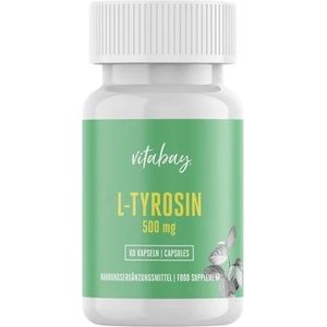 Vitabay Нервна система - Л-Тирозин 500 mg, 60 капсули (VB1395)