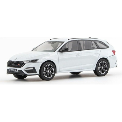 Abrex Škoda Octavia IV Combi RS 2020 Bílá Moon Metalíza 1:43